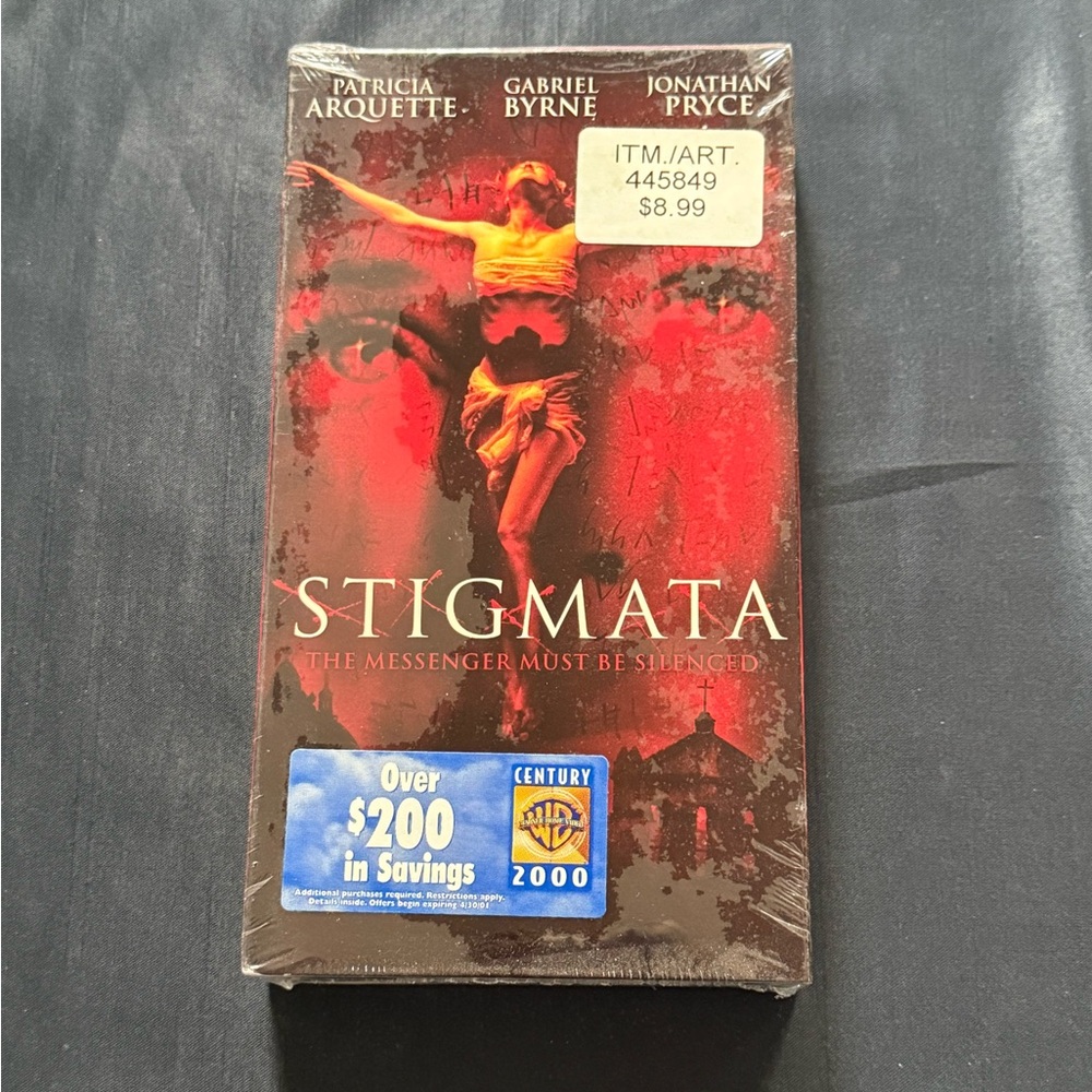 Stigmata SEALED Horror VHS Tape